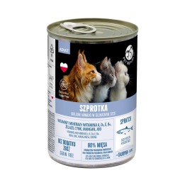 PETREPUBLIC Bocconcini di spratto in salsa delicata - cibo umido per gatti - 400g