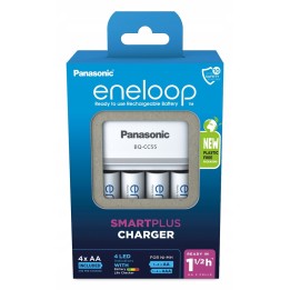 Caricabatterie PANASONIC Eneloop Smartplus BQ-CC55 + 4x AA 2000 mAh (K-KJ55MCD40E)
