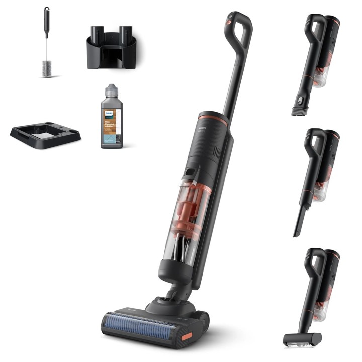 Philips 6000 serie XW6264/11 aspirapolvere portatile/scopa elettrica Batteria Secco e bagnato Ciclonica Senza sacchetto Grigio