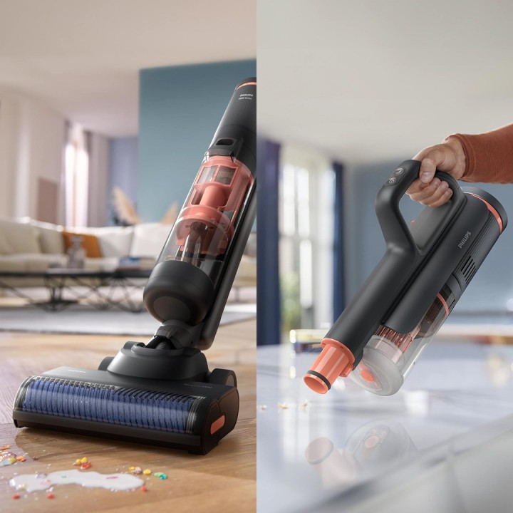 Philips 6000 serie XW6264/11 aspirapolvere portatile/scopa elettrica Batteria Secco e bagnato Ciclonica Senza sacchetto Grigio