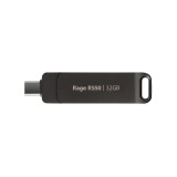 Chiavetta PATRIOT Rage R550 32GB 100 MB/S USB A+C design girevole (PE32GR550DSAD) nero