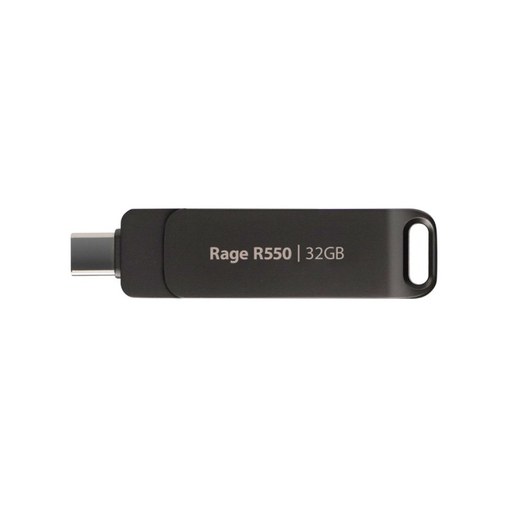 Chiavetta PATRIOT Rage R550 32GB 100 MB/S USB A+C design girevole (PE32GR550DSAD) nero