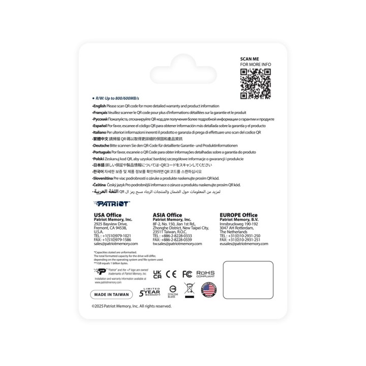 Patriot Memory EP Express scheda di memoria 512GB MicroSDXC 800/600 MB/s (PEF512GEPEXMCX)