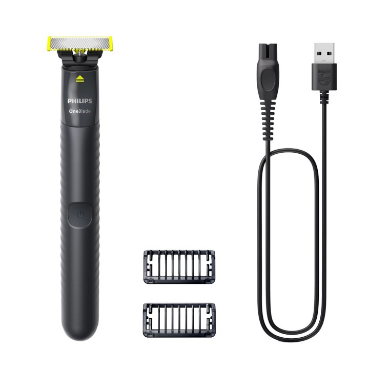 Philips Norelco OneBlade QP1424/10 rasoio uomo Rasoio a lamina Trimmer Carbone