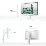 Philips Evnia 27M2N3201A/00 Monitor per computer 68.6 cm (27 ) 1920 x 1080 pixel Full HD LCD bianco