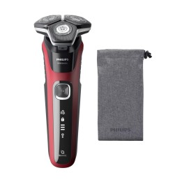 Philips SHAVER Serie 5000 S5883/10 rasoio uomo Rasoio rotante Trimmer Nero Rosso