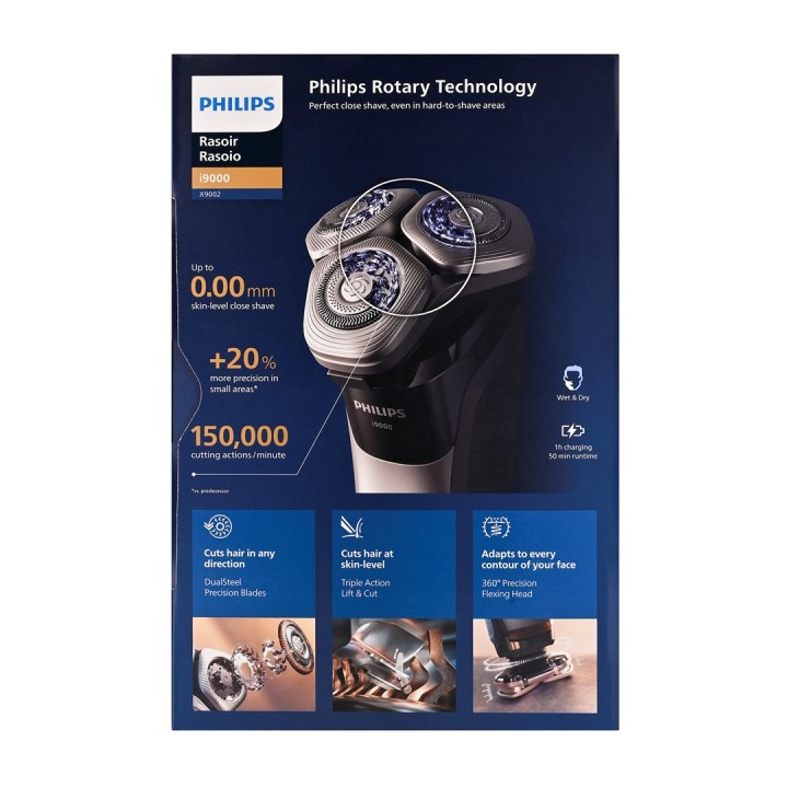 Philips i9000 X9002 rasoio elettrico bagnato e asciutto con SkinIQ