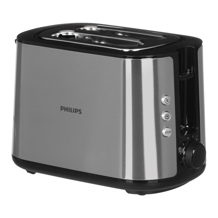 Philips Viva Collection HD2650/90 tostapane 2 fette 950 W Nero Acciaio inossidabile