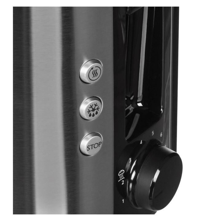 Philips Viva Collection HD2650/90 tostapane 2 fette 950 W Nero Acciaio inossidabile