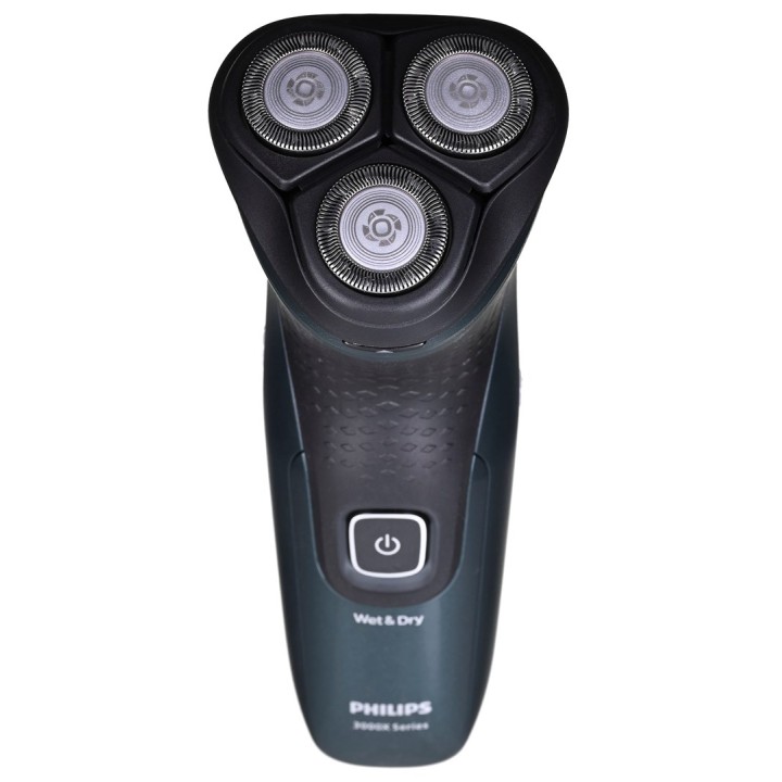 Philips X3052/00 rasoio da uomo rasoio rotante trimmer nero verde