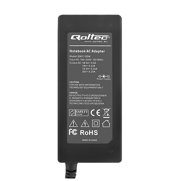 Qoltec 50011 alimentatore/inverter interno 65 W nero