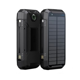 PowerNeed S20000Q caricabatterie universale nero saetta solare USB ricarica wireless ricarica rapida esterno