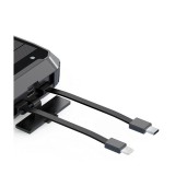 PowerNeed S20000Q caricabatterie universale nero saetta solare USB ricarica wireless ricarica rapida esterno