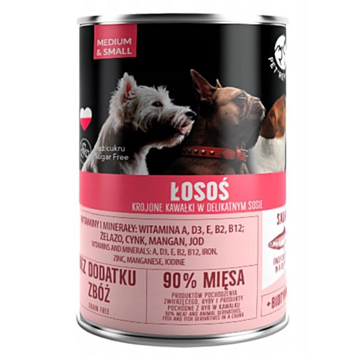 PET REPUBLIC Adult Medium & Small salmone - cibo umido per cani - 400g