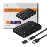 Qoltec 50310 stazione aggancio unità 2x SSD M.2 SATA | NGFF | USB tipo C