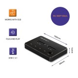 Qoltec 50310 stazione aggancio unità 2x SSD M.2 SATA | NGFF | USB tipo C