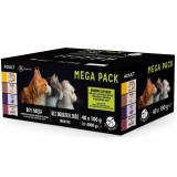 PETREPUBLIC Mega Pack Pollo con vitello anatra tacchino manzo - cibo umido per gatti - 40x100g