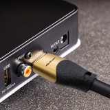Qoltec 50354 HDMI v2.1 cavo ultraveloce 8K | 60Hz | 30AWG | GOLD | 1m