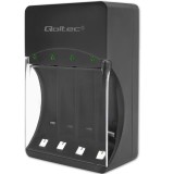 Qoltec 50653 caricabatterie per tipo Ni-MH R03/AAA R6/AA