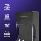 Qoltec 50653 caricabatterie per tipo Ni-MH R03/AAA R6/AA