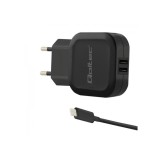 Qoltec 50188 caricabatterie dispositivi mobili laptop smartphone smartwatch tablet telefono universale nero AC DC interno