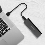 Qoltec 50312 alloggiamento per unità di archiviazione SSD nero M.2