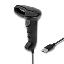 Qoltec 50866 lettore di codici a barre laser 1D | CCD | USB | nero