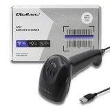 Qoltec 50866 lettore di codici a barre laser 1D | CCD | USB | nero