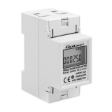 Qoltec 50899 contatore elettronico del consumo di energia monofase | 230 V | LCD | 2P | DIN rail