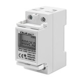 Qoltec 50899 contatore elettronico del consumo di energia monofase | 230 V | LCD | 2P | DIN rail