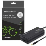 Qoltec 50761 caricabatterie per batterie e-bike 36V | 42V | 2A | 5.5*2.5