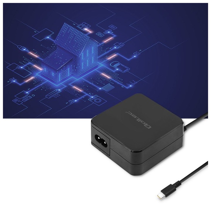 Qoltec 51027 Caricabatterie | 65W | 5-20.3V | 2-3.25A | USB type C | PD