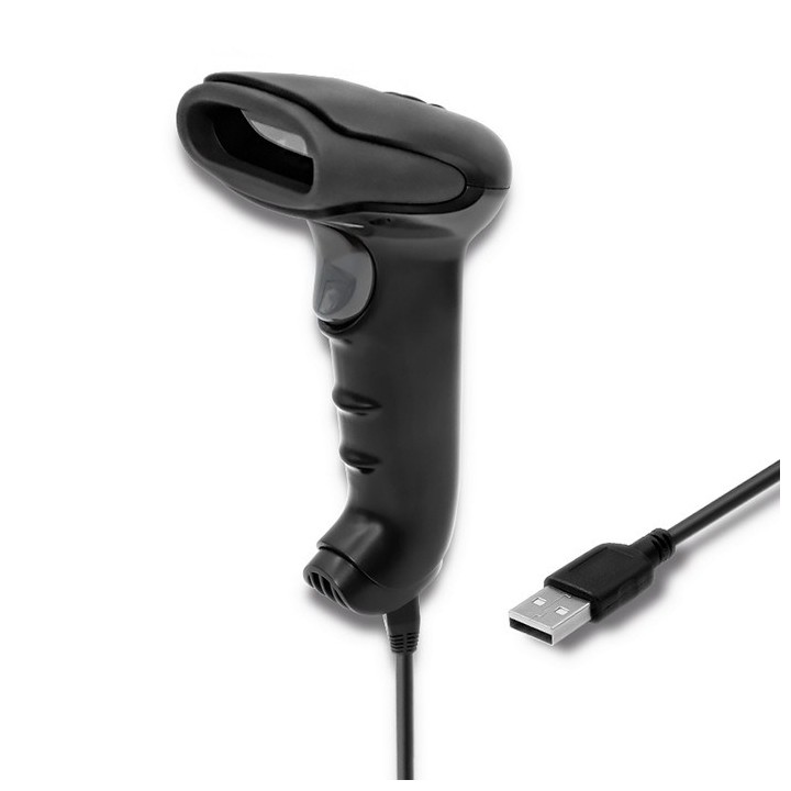 Qoltec 50868 scanner laser wireless 1D | 2D | nero