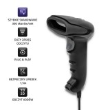 Qoltec 50868 scanner laser wireless 1D | 2D | nero