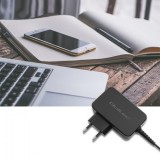 Qoltec 51024 caricatore dispositivi mobili universale nero AC ricarica veloce interno