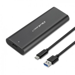 Qoltec 50311 enclosure storage SSD nero M.2