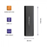 Qoltec 50311 enclosure storage SSD nero M.2