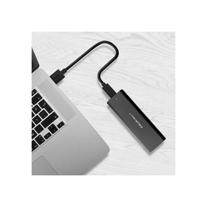 Qoltec 50311 enclosure storage SSD nero M.2