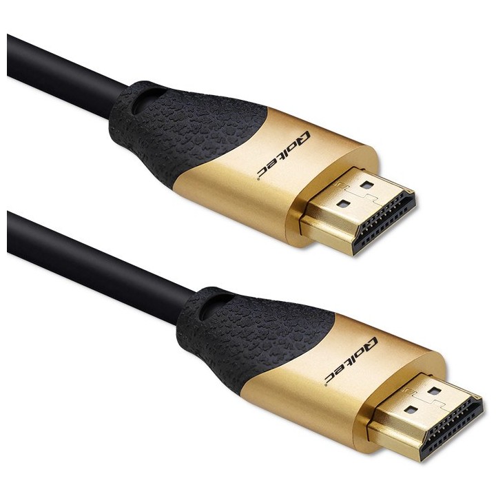 Qoltec 50355 HDMI v2.1 cavo ultraveloce 8K | 60Hz | 28AWG | GOLD | 2m