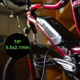 Qoltec 50760 caricabatterie per batterie e-bike 36V | 42V | 2A | 5.5*2.1