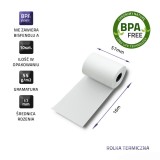 Qoltec 51899 Rotolo termico 57 x 16 | 55g / m2 | 10 pezzi | senza BPA