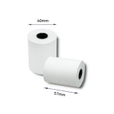 Qoltec 51899 Rotolo termico 57 x 16 | 55g / m2 | 10 pezzi | senza BPA