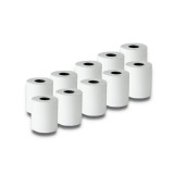 Qoltec 51895 Rotolo termico 57 x 30 | 55g / m2 | 10 pezzi | senza BPA