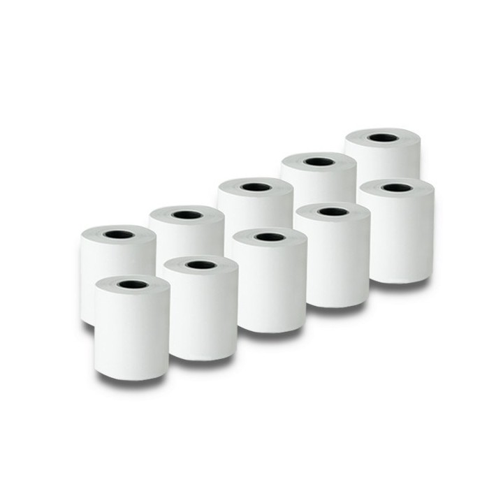 Qoltec 51895 Rotolo termico 57 x 30 | 55g / m2 | 10 pezzi | senza BPA