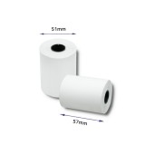 Qoltec 51895 Rotolo termico 57 x 30 | 55g / m2 | 10 pezzi | senza BPA