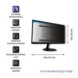 Qoltec 51052 Privacy filtro 15.6 | 16:9