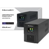 Qoltec 53770 Gruppo di continuità (UPS) Line-Interactive 1.5 kVA 900 W 2 AC presa/e