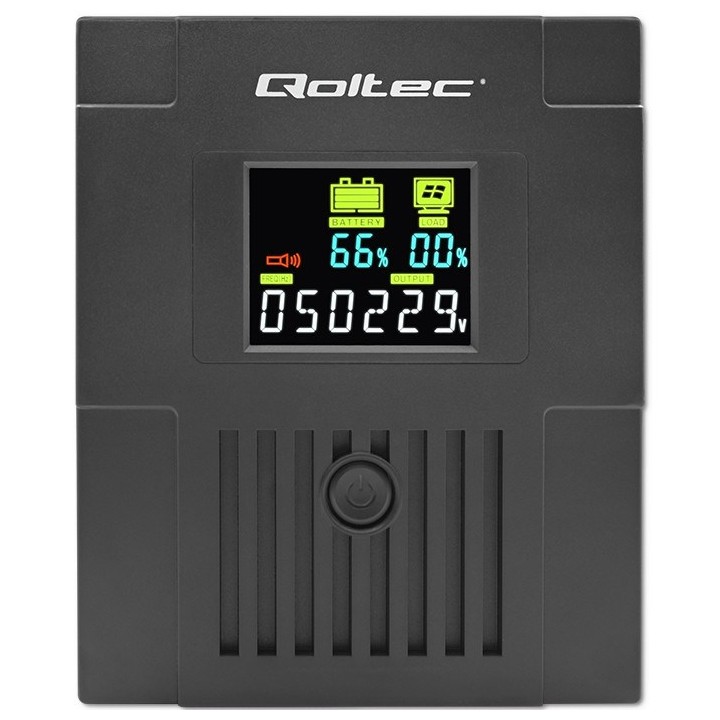 Qoltec 53770 Gruppo di continuità (UPS) Line-Interactive 1.5 kVA 900 W 2 AC presa/e