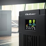 Qoltec 53770 Gruppo di continuità (UPS) Line-Interactive 1.5 kVA 900 W 2 AC presa/e