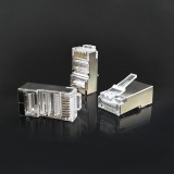 Qoltec 54556 RJ45 connettore modulare | CAT6 | FTP | contatti placcati in oro | 100 pezzi